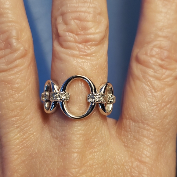 Sterling 925 silver and CZ ring - Picture 2 of 5